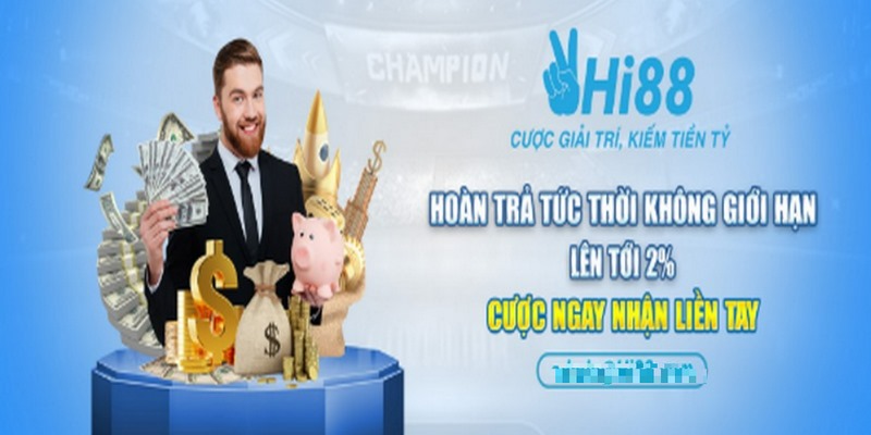 Chương trình khuyến mãi hot hoàn trả tức thời không giới hạn giá trị lên đến 2%